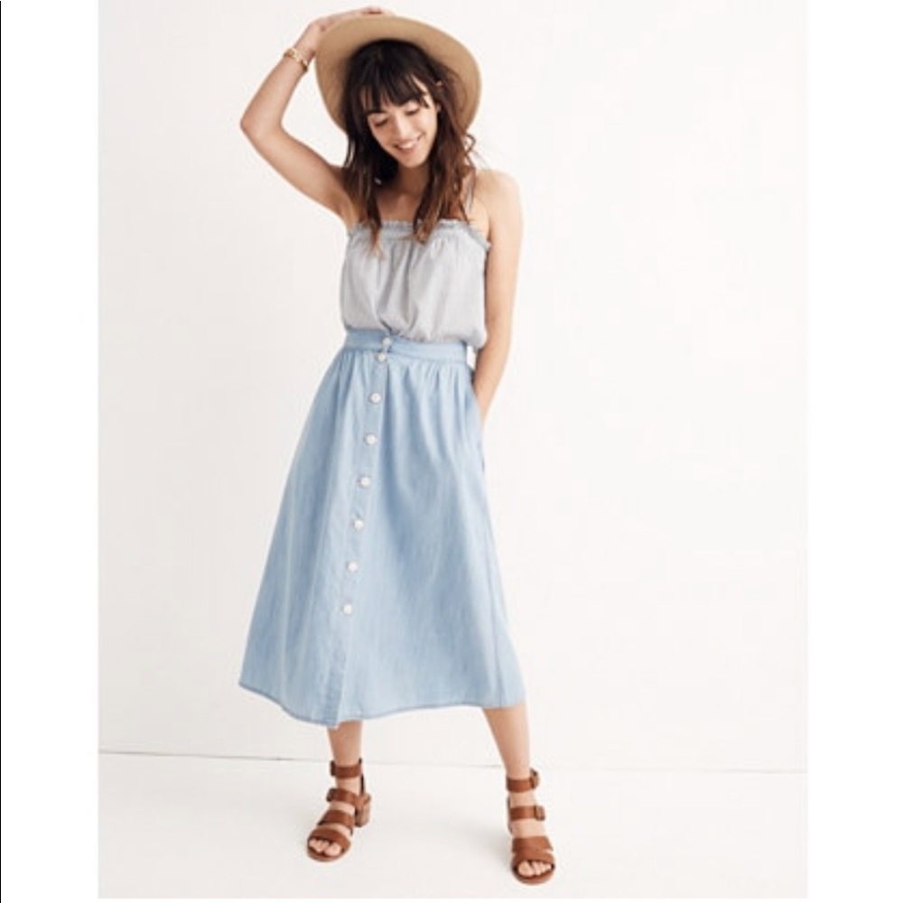 FOUND*** ISO Madewell Palisade skirt size 4 - 14